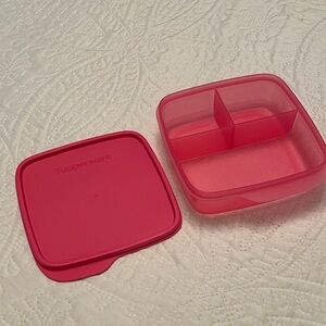 Like New TUPPERWARE Pink LUNCH-IT Divided Bento Lunch or Snack Container